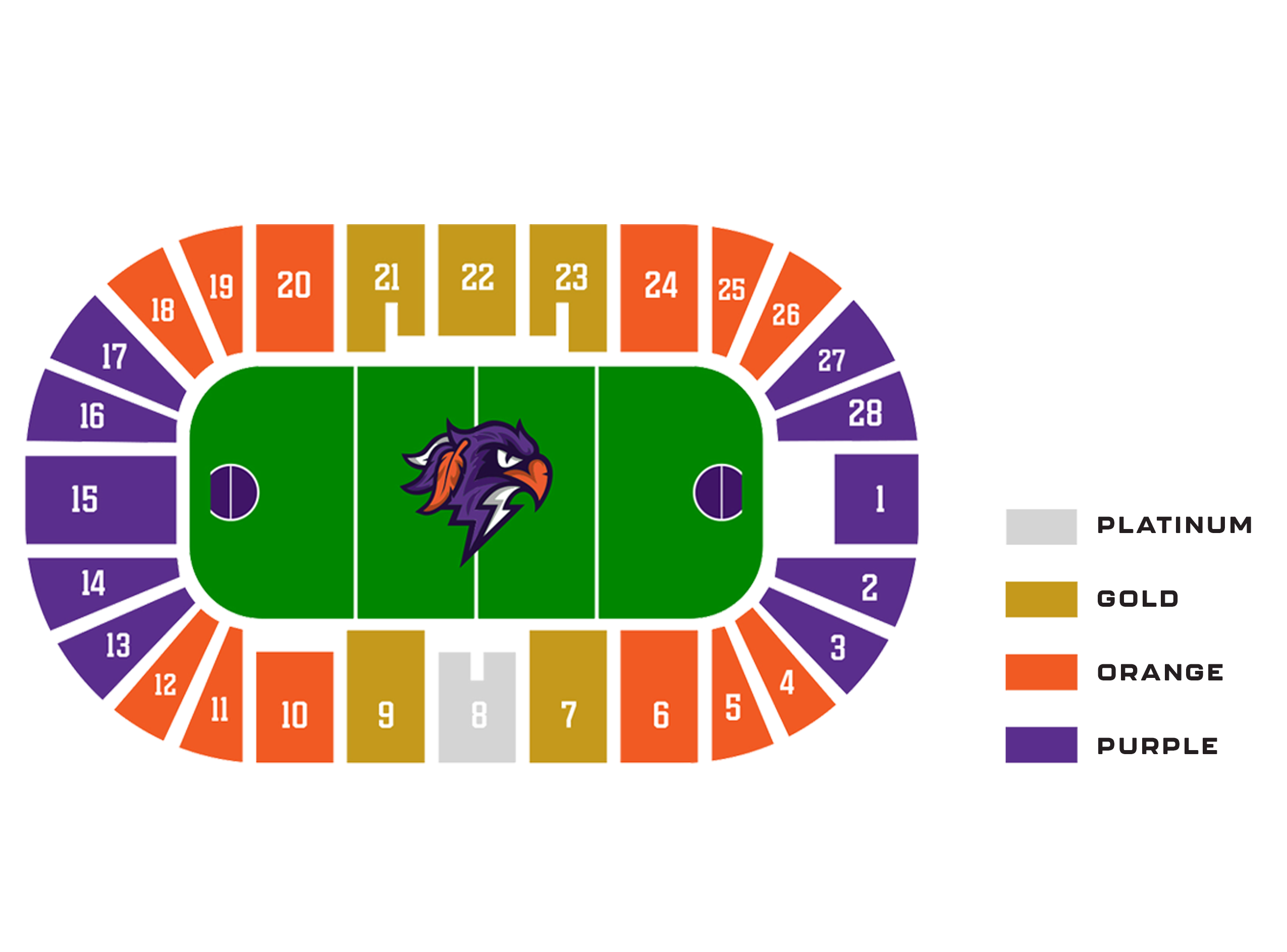 Seating Map Halifax Thunderbirds